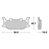 Pastiglie Freno Anteriori CP.PAST.FRENO HM YAMA-MBK-ITALJET per YAMAHA Majesty 250 DX (5DF) 1998-2000
